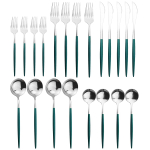 H&otilde;ben&otilde;ude komplekt 20 tk. s&ouml;&ouml;gin&otilde;ude komplekt 18/10 roostevabast terasest must kullast s&ouml;&ouml;giriistade komplekt nugade kahvlite komplekt S&ouml;&ouml;gin&otilde;ude lauan&otilde;ud must