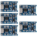 3/5/10/20tk TP4056 laadimismoodul koos akukaitsega 18650 BMS 5V Micro USB 1A 186 50 liitiumaku laadimisplaat 5PCS