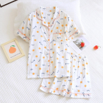 Jaapani lihtsad l&uuml;hikesed pidžaamad naistele 100% puuvillased l&uuml;hikeste varrukatega naiste pidžaamakomplektid l&uuml;hikesed p&uuml;ksid Armsad multifilmi magamisriided naiste koduriided L