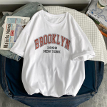 E-Girl Harajuku Graafilise tr&uuml;kiga T-s&auml;rk 90S Naiste vintage T-s&auml;rk Y2K Brooklyn Summer Oversized Tees Streetwear Gooti punktopid XL