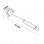 Egg Beater Coil Vispli Piimavahustaja Vastupidav segaja k&ouml;&ouml;gisegisti