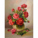 Lilledega DIY 5D Teemantmaal T&auml;isringi puur Lillede teemanttikandid Ristpistes mosaiikkomplektid Seinakunst Kodukaunistus Full Round 20x30CM