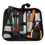 15 tk kitarri hooldust&ouml;&ouml;riistade komplekt puhastusharjaga, kitarri tarvikud, poleeritud kitarri parandamine must