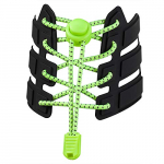 1paar v&auml;rvilisi t&auml;ppe &uuml;mmargused kingapaelad elastne plastlukk matkasport ilma lipsuta kingapaela T&auml;iskasvanute laste kingatarvikud kummipael T2-3---Gray hall v&auml;rv