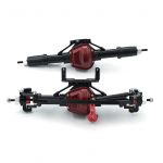 RC-auto esisild tagasild alumiiniumsulamist RC-telgede asendused 1/10 aksiaalsele SCX10 RC-autole must