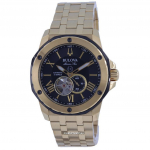 Bulova Marine Star avatud s&uuml;damega musta numbrilauaga automaatne sukelduja 98A273 200M meeste k&auml;ekell must
