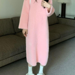 Naiste sviiter 2022. aasta s&uuml;gise ja talvega V-kaelusega pikkade varrukatega, vaba vabaaja naiste avar sviiter One Size must