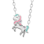 Les Tr&eacute;sors De Lily [R7707] &ndash; h&otilde;bedane kaelakee 'Licorne My Unicorn' mitmev&auml;rviline h&otilde;be (roodiumiga kaetud) - 37cm 12x12mm mitmev&auml;rviline
