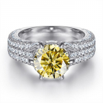 BagueRingeni 2kt Moissanite S&otilde;rmused Algsed h&otilde;bedased 925 Ehted Pulmapaelad Naiste peened ehted Kingitus Suurus 5-10 5 kuld/kollane