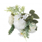 1 salk Simulatsioonilill Pleekimisvastane dekoratiivne erksad v&auml;rvid Kasulik v&otilde;ltsitud lillekimp Pulmapeo kaunistus fotograafia rekvisiit valge