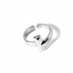 Foxanry Minimalistlikud s&otilde;rmede loomingulised geomeetrilised s&otilde;rmused naistele Uue moe k&auml;sitsi valmistatud punk-peo ehted kingitused 17mm h&otilde;be