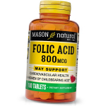 Folaat, Foolhape, Folic Acid 800, Mason Natural 100 tabletti (36529046) 100tab