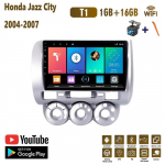 Juhtmeta autoraadio Carplay jaoks Honda Jazz City 2004-2007 Android Multimeedia Videopleier GPS Navigatsioon WIFI 2+32GB 1+16GB