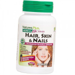 Valem juustele, nahale ja k&uuml;&uuml;ntele, juuksed, nahk ja k&uuml;&uuml;ned, Nature's Plus 60 tabletti (36375111) 60tab