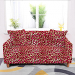 Leopardprinteriga diivanikate, veniv elastsed katted Sektsioonku&scaron;eti kate elutuppa Kontori kodukaunistamise tarvikud 2 Seater (145-185cm)