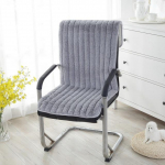 S&uuml;gisel ja talvel paksendatud libisemisvastane pl&uuml;&uuml;sist &uuml;hes t&uuml;kis toolipadi istmekate &Uuml;hev&auml;rviline soe kontoritooli kate istmepadi 40x40cm 2pcs hall