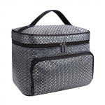 (HJFG) Uus multifunktsionaalne reisikosmeetikakott, suure mahutavusega kaasaskantav naiste hoiukott T&otilde;mblukuga kaasaskantav pesukott One Size sinine