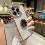 S&auml;rava r&otilde;nga hoidja l&auml;bipaistev telefoni&uuml;mbris iPhone'i jaoks 14 13 12 11 Pro Max Xs Max Xr 13pro 14 Plus p&otilde;rutuskindel kaitseraua kate pehme kate For iPhone 14Pro