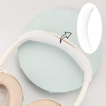 Peapaela kate Bose QuietComfort 15 QC25 QC35 QC45, pestav silikoonist peapael Bose QuietComfort 15 QC25 QC35 QC45 k&otilde;rvaklappidega valge