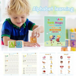 1 tk Magic Copybook koos pliiatsiga Koolieelne kalligraafia koopiaraamat Lastele K&auml;sikiri Groove Copybook ZKStar YSL Alphabet