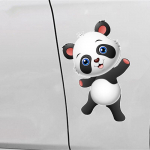 KCS055 11,3x17cm armas v&auml;ike panda autokleebis PVC v&auml;rvilised kleebised mootorratta tarvikute kleebis