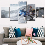 5 t&uuml;kki seinakunst, l&otilde;uend Plakatim&auml;ngud Horisont Forbidden West Tapeet Maalimine Elutuba Magamistuba Seinapilt Pilt Prindi Kunstiteos 20x35cm*2 20x45cm*2 20x55cm*1