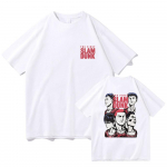 Anime Slum Dunk Print l&uuml;hikeste varrukatega sportlik s&ouml;rks&auml;rk Suvine lahtine moodne T-s&auml;rk Cosplay Tee vabaaja s&auml;rk XS valge