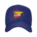 Isikup&auml;rastatud Hispaania lipu kaart Naiste Unisex pesapallim&uuml;ts Reguleeritav Hispaania isamaaline isam&uuml;ts v&auml;litingimustes snapbacki m&uuml;tsid Adjustable Cap