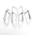 ABS-i s&uuml;sinikkiust siseukse k&auml;epidemega kausihoidja trimmib kaane kleebis autotarvikud Volkswagen VW Tiguani jaoks 01-Silver Chrome white