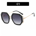 Naiste p&auml;ikeseprillid P&auml;ikesekaitse UV-kaitse Mood Isiksus Retro hulknurksed p&auml;ikeseprillid T&auml;naval tulistamine N&otilde;gusa kujuga s&otilde;itmine Pendels&otilde;iduprillid