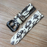 Moodne k&auml;sitsi valmistatud 22 mm 24 mm roheline valge must sinine maonahast nahast kellarihm PAM Zenith Amry s&otilde;jav&auml;e kellarihma k&auml;ev&otilde;rule 22mm white