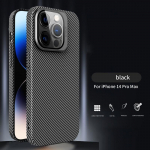 6 v&auml;rvi kontrastset v&auml;rvi s&uuml;sinikkiust tekstuuriga &uuml;mberp&ouml;&ouml;ratav objektiivi kaitseklambri &uuml;mbris iPhone 14 13 12 Pro Max magnetilise p&otilde;rutuskindla arvuti korpuse jaoks iPhone 14 Pro Max must