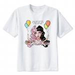 Melanie Martinez Bran T-s&auml;rk Naiste T-s&auml;rk Naljakad T-s&auml;rgid Riietus Anime &uuml;hes t&uuml;kis s&auml;rk S valge