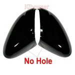 Kibowear for Volkswagen Golf MK8 VIII 8 Side Mirror Covers Caps (Carbon Look)  2022 for VW Glossy black wing Glossy black no hole black