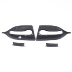 For Mercedes Benz Smart 453 fortwo 2016- Car Outer Door Bowl Protective Sticker Door handle decorative shell ABS carbon fiber pattern black