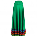 Swing seelik Flamenco ballisaali kost&uuml;&uuml;m tantsuriided uhke kleit pikk seelik tantsulava esinemiseks L 87cm roheline