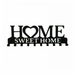 Sweet Home Must metallist r&otilde;du Seinale kinnitatav riidenagi V&otilde;tmehoidja K&ouml;&ouml;k Korraldaja Vannitoa valik Konksud Riidepuud Hoiu heaet