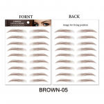 6D karvakujuline kulmude t&auml;toveering kleebis kunstkulmud veekindel v&otilde;ltspikk meik