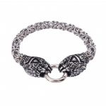Roostevabast terasest Viking Bear Claw Hundi k&uuml;&uuml;nisk&auml;ev&otilde;ru Meeste domineeriv roostevabast terasest k&auml;ev&otilde;ru 19CM