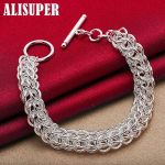 925 h&otilde;bedast mitme ringiga k&auml;ev&otilde;ru ehted 20cm