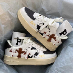 V&auml;ikesed valged vabaaja kingad armastavad meeste ja naiste lauajalatseid 36 beež