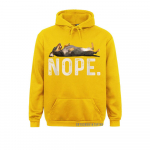 Nope Lazy Dachshund Dog Lover Gift kapuuts Unisex dressipluusid 3D stiilis pikkade varrukatega kapuutsid Uued tulevad v&auml;lispordir&otilde;ivad 2XL