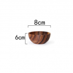 Akaatsia puidust suurus t&auml;ispuidust kauss Jaapani lastele P&otilde;letusvastane puidust kauss t&auml;ispuidust supikauss puuviljasalati kaussi komplekt