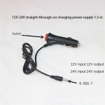 Laadija 12-24v kasutajas&otilde;bralik mugav multifunktsionaalne usaldusv&auml;&auml;rne auto sigaretis&uuml;&uuml;taja 5,5x2,1 vastupidav autolaadija 1,5a populaarne