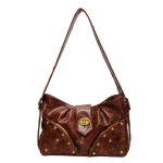 Needid Disainiga Retro &otilde;lakotid naistele Kandekott 2023 Talvine PU-nahast Nahast Vintage k&auml;ekotid Naiste Crossbody kott pruun