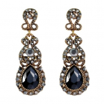 1 paar retro s&auml;ravate kividega inkrusteeritud rippk&otilde;rvar&otilde;ngad s&auml;delevad l&uuml;htrid pulmadeks, pikad rippuvad k&otilde;rvar&otilde;ngad, ehted, kingitus kuldne