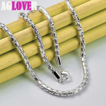 925 h&otilde;bedane 4 mm karbikett kaelakee ehted 45cm