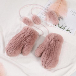 Talvised soojad j&auml;nesekarusnahast kootud kindad Naiste tuulekindlad v&auml;liskindad One Size khaki