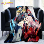 Anime DARLING In The FRANXX tekid Strelizia tekk Flanell ZERO TWO Throw tekk diivani diivanile. T&auml;iskasvanute reisitekid 125x150cm