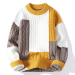 Crewneck kampsunid Meeste Tursked silmkoelised kampsunid S&uuml;gistalvised vabaajar&otilde;ivad Soojad topid Pusa M must